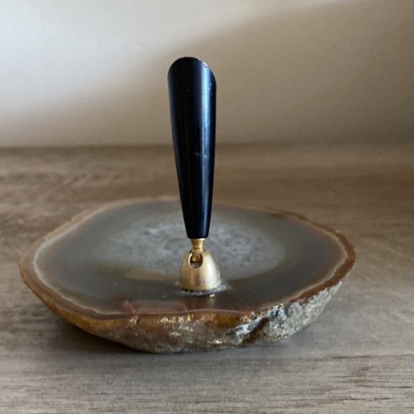 Agate Pen Holder Naturalism Office Decor Desk Pen Graduation Gift Hand Crafted - Picture 3 of 9